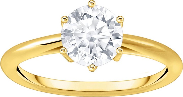 Produktbild Thomas Sabo Ring mit weissem Stein im Brillantschliff (56, 925 Silber)