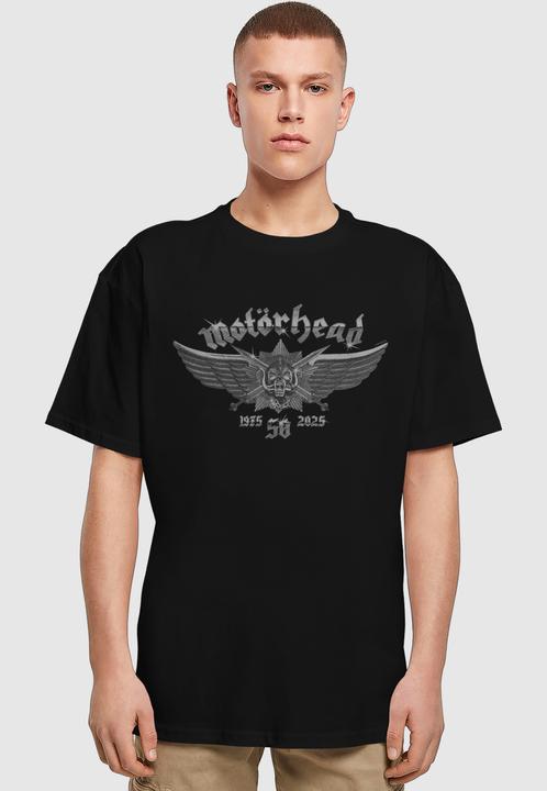 Produktbild Merchcode Motorhead - 50th Wings Badge Heavy Oversize Tee - 193741 (3XL)