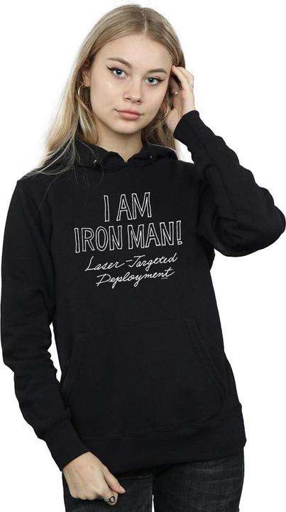 Actual product image Womens/Ladies I Am Iron Man Hoodie (L)
