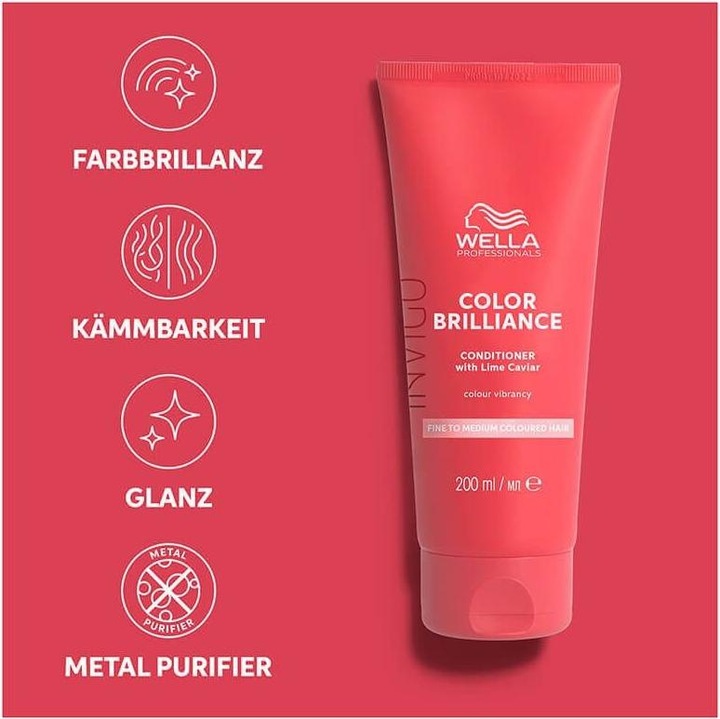 Immagine prodotto Wella Invigo Color Brilliance - Balsamo Colore Vibrante Fine (200 ml)