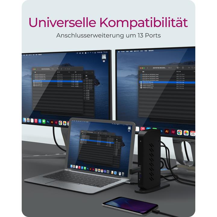 Produktbild Icy Box IB-DK2252AC (USB-C, 12 Ports)