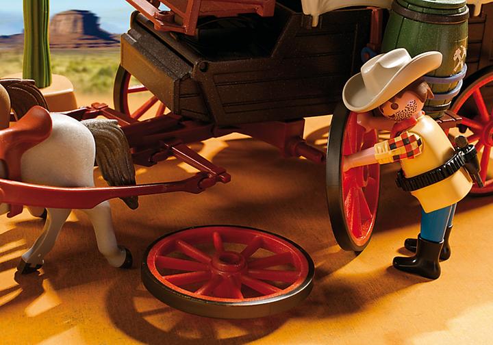 Produktbild Playmobil Planwagen mit Überfall (5248)