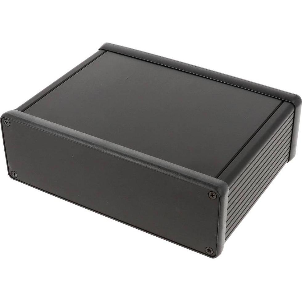 Hammond 1455T1201BK Universal-Gehäuse 120 x 165 x 52 Aluminium ext (Case), Accessori di elettronica + Alloggiamento, Nero