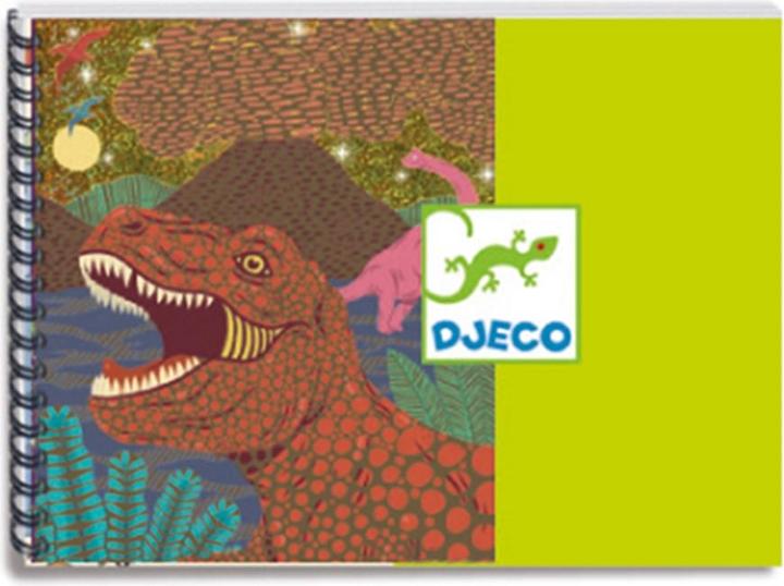 Actual product image Djeco Scratch pictures dinosaur