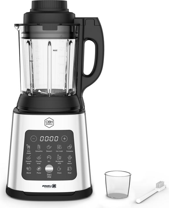 Immagine prodotto OBH Nordica Frullatore Perfectmix Cook, acciaio inox/nero (1400 W)