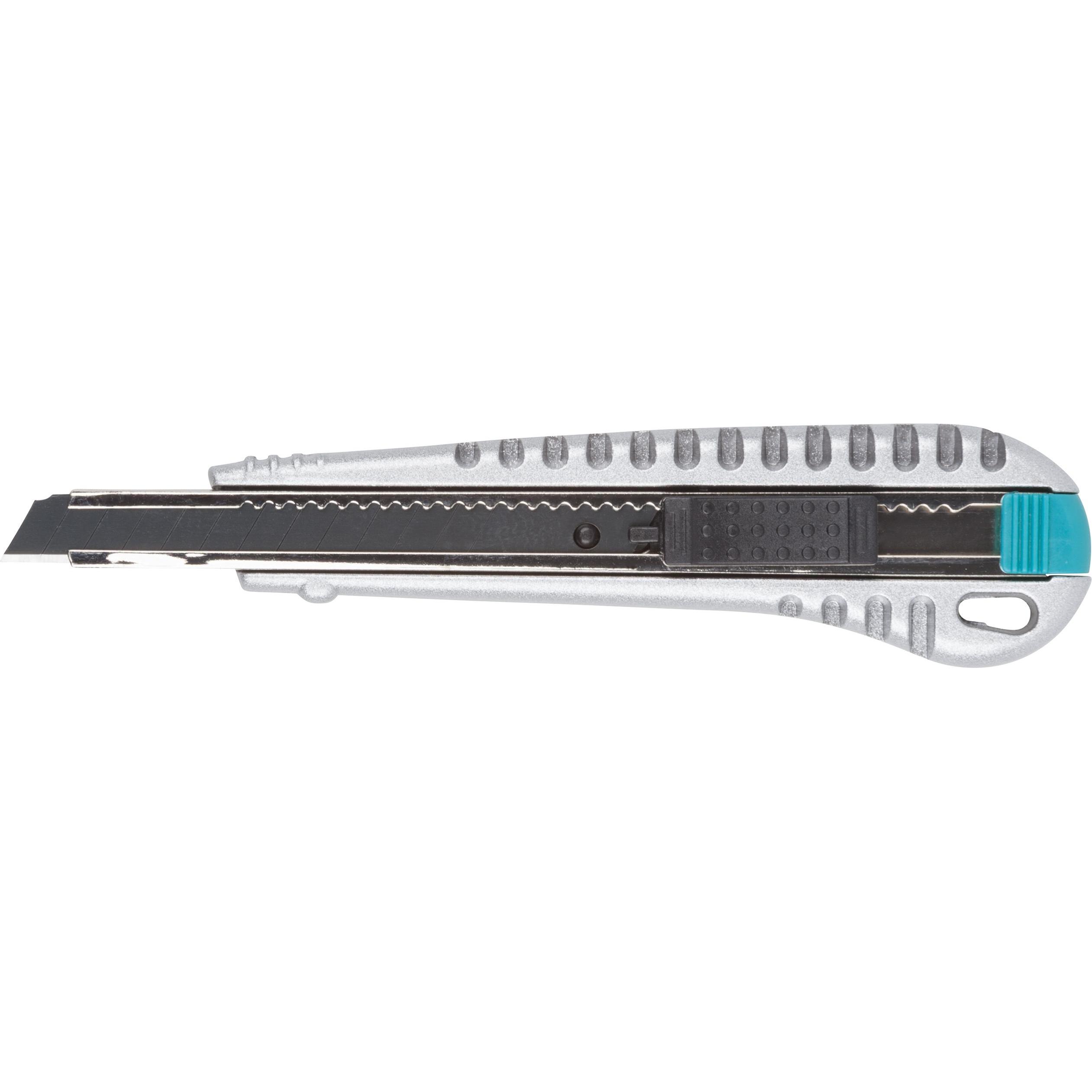 wolfcraft, Cutter, Metall-Abbrechklingen-Messer 9 mm schwarze Klinge „Profi-Sharp“ (Cutter)