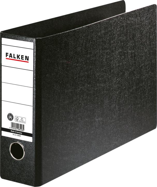 Produktbild Falken Mappe 80mm DIN A4 quer Material: Hartpappe Material der Laminierung aussen: Hartpappe Material (A4, Quer, 80 mm, 1 Stück)