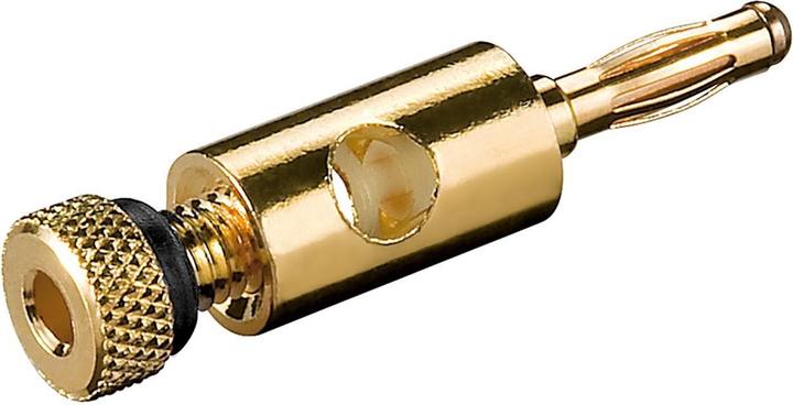 Image du produit Goobay Bananenstecker mit Schraubanschluss, Schwarz- VPE: 10