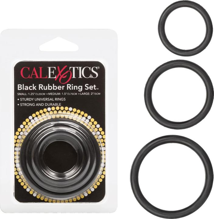 Produktbild CalExotics Black Rubber Ring Set (5.10 cm)