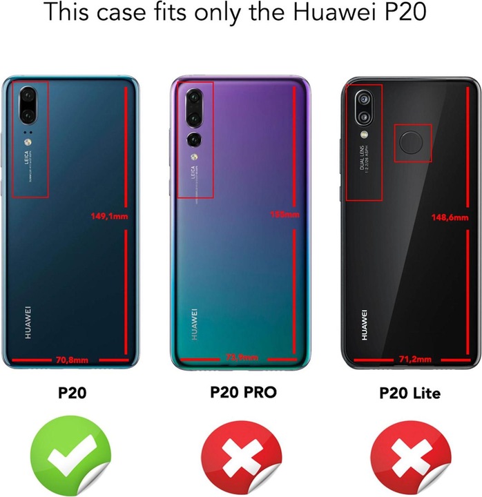 Actual product image Nalia Mobile phone cover (Huawei P20)