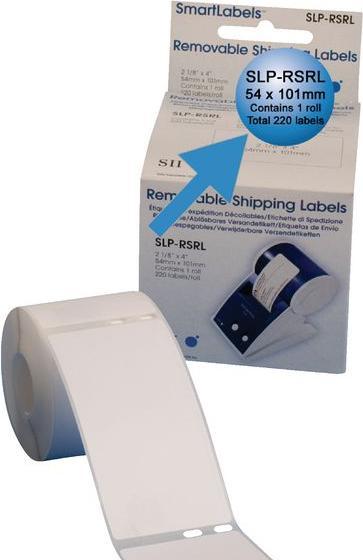 Image du produit Seiko SLP-RSRL Etiquettes d'expédition, détachables, 1 rouleau à 220 étiquettes