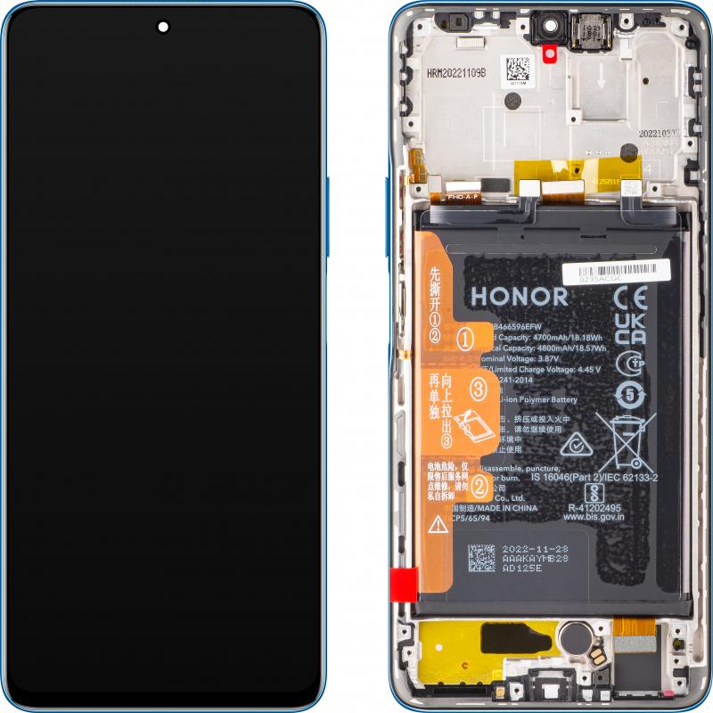 Honor Display Unit für Magic4 Lite, mit Akku, Ocean blau (Display), Pezzi di ricambio per dispositivi mobili, Blu