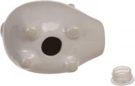 Image du produit G. Wurm Salière/poivrière Cochons avec nez magnétique, lot de 2, en céramique noire, blanche (L/H/P) 7x5x5cm (Sel)