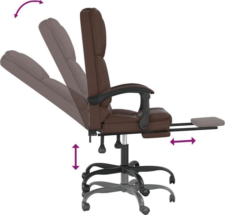 Produktbild vidaXL Massage-Bürostuhl (46.50 - 56 cm)