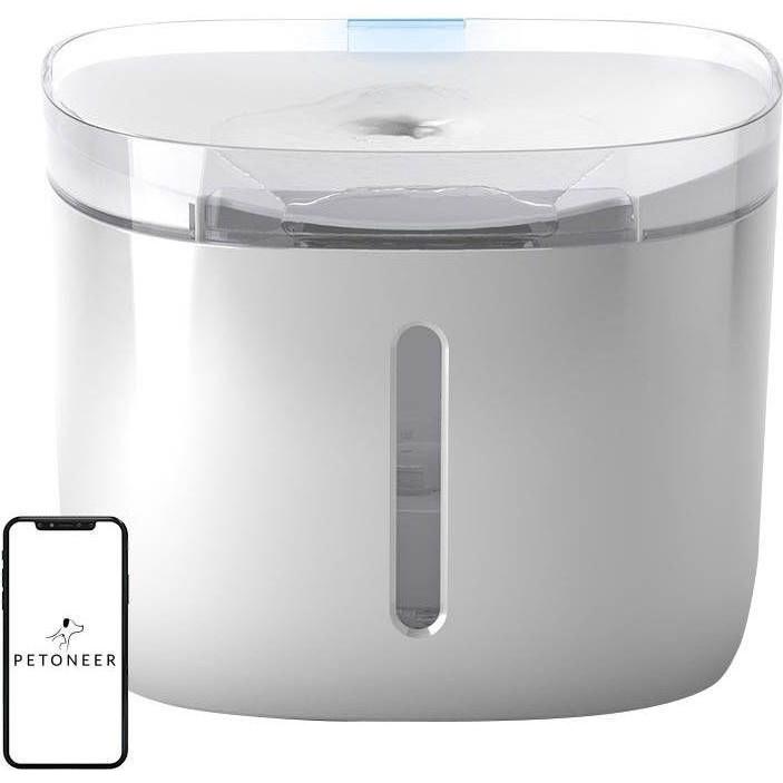 Petoneer Fresco Mini Plus Pet Drinking Fountain 1.9L (1.90 l), Ciotola mangime + Dosatore
