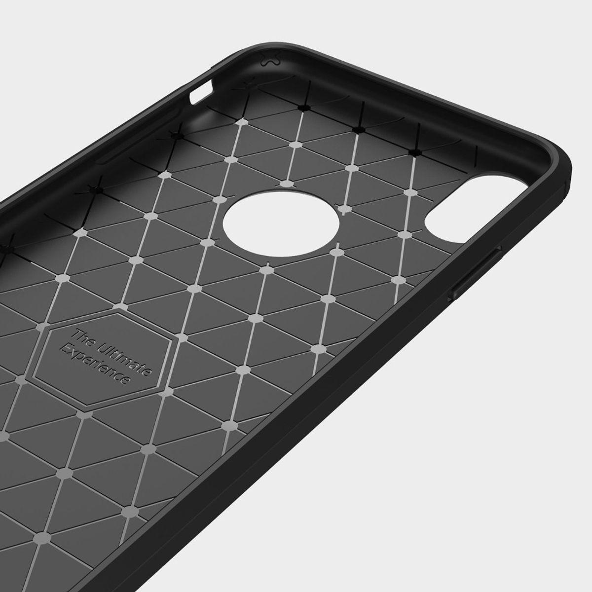 Thumbnail - König Design Hülle Handy Schutz für Apple iPhone XS Max Case Cover Bumper Carbon Etui Schwarz (Apple iPhone XS Max), Sma...