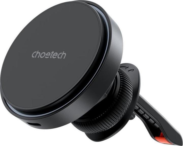 Choetech T205-F magnetic holder with 15 W inductive charger - black