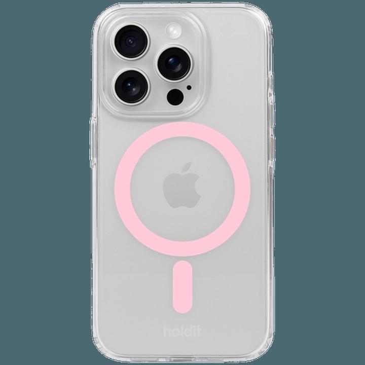 Image du produit Holdit Handyhülle MagSafe Pink/Transparent (Apple iPhone 15 Pro Max)