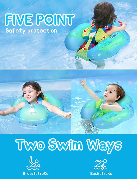 Actual product image Activity Board Baby Float Ring with Removable Sun Canopy, Baby Float Inflatable Float Ring Baby for Baby from