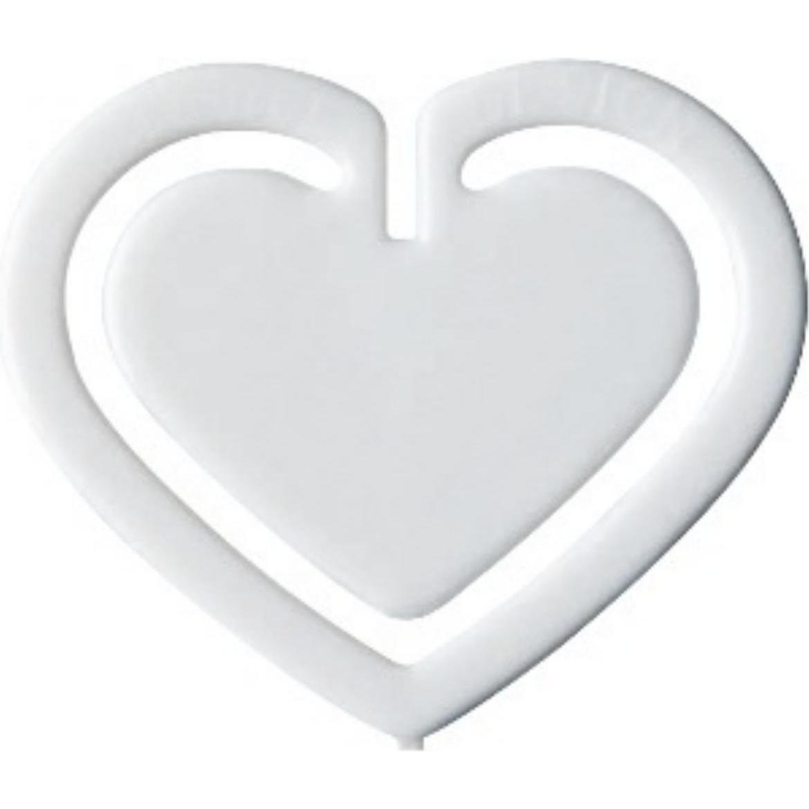Laurel, Büroklammer, Büroklammern Herzklip 30mm VE=12 Stück weiss (1 x)