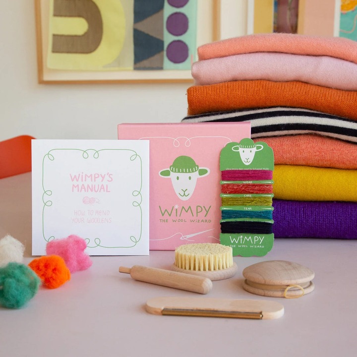 Produktbild Foekje Fleur Wollflick-Set «Wimpy the Wool Wizard»
