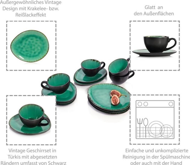 Actual product image Sänger Geschirr Coffee set Palm Beach (12 Piece)