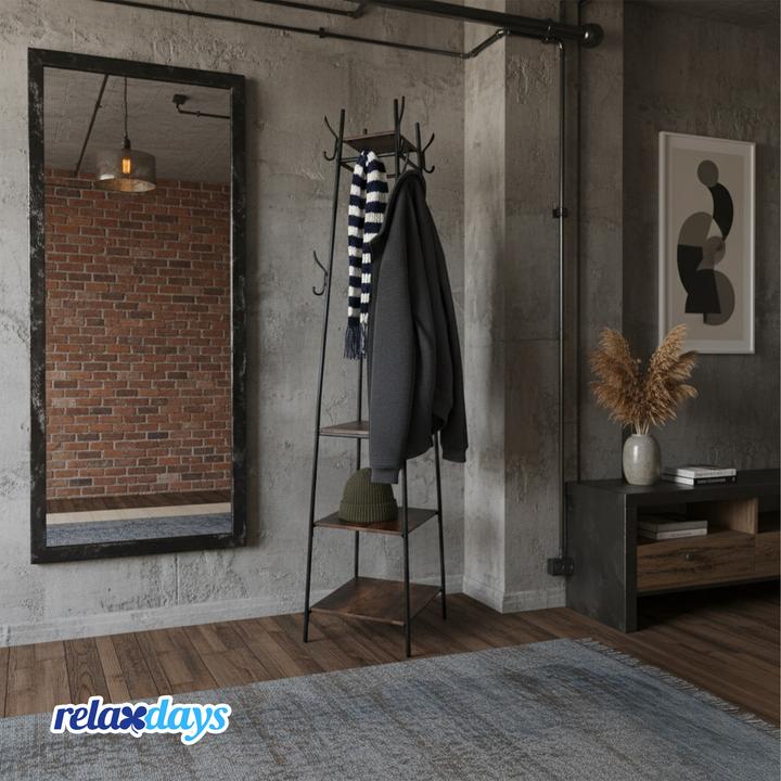 Actual product image Relaxdays Coat rack