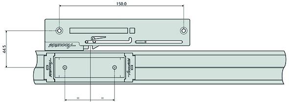 Produktbild Accuride Kugel-Linearführung DA0115-RCH