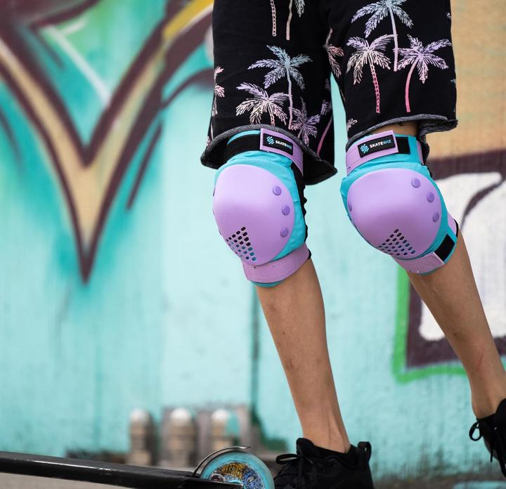 Actual product image Skatewiz Skate protectors (L, Elbow protectors, Wrist protectors, Knee pad, 6 pieces)