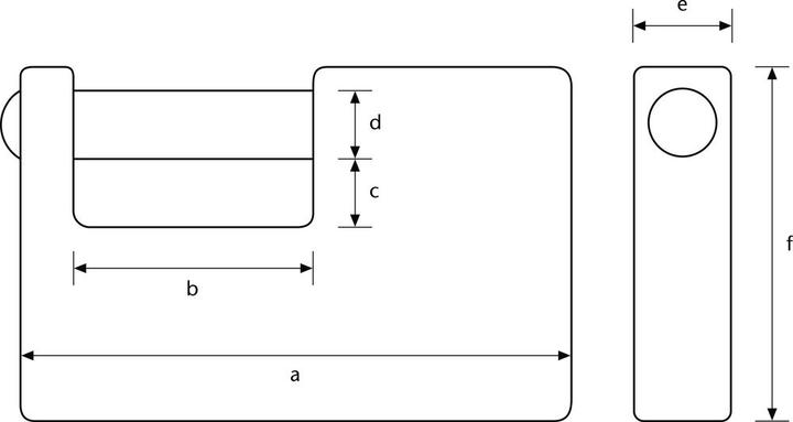 Immagine prodotto Abus Monobloc Vorhängeschloss 92/80