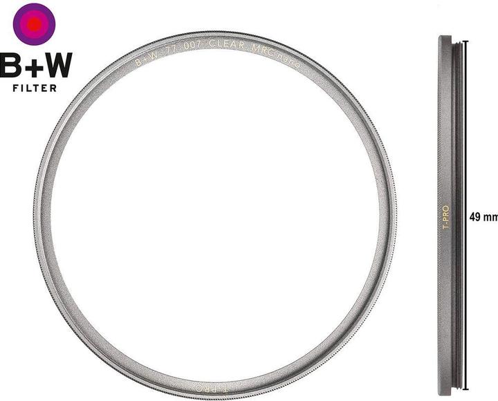 Produktbild B+W T-Pro 007 Clear MRC nano (49 mm, Schutzfilter)