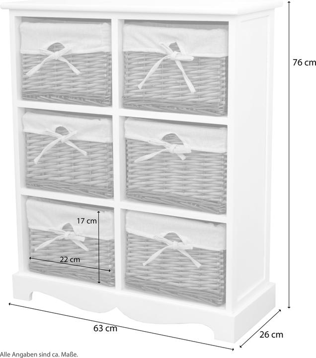 Produktbild Möbel Direkt Online Sansibar (63 x 26 x 76 cm)