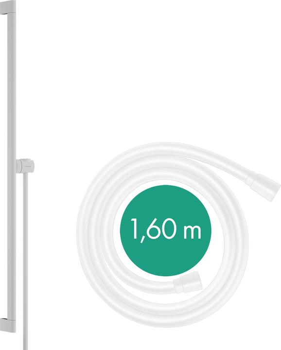 Produktbild hansgrohe Unica Duschstange S Puro 90 cm, Easy Slide Duschkopfhalter, Isiflex Duschschlauch 160 cm