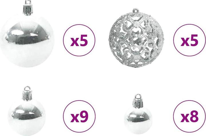 Produktbild vidaXL Weihnachtsornamente (61x)