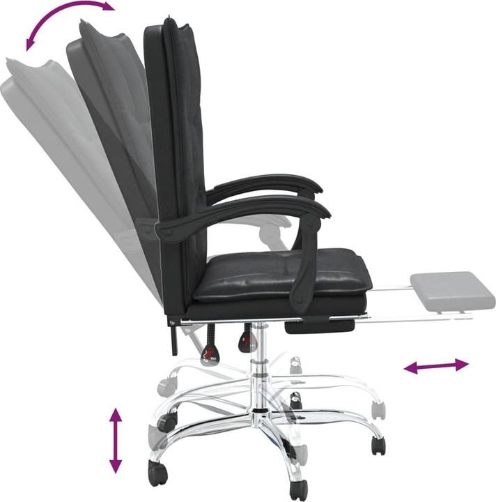 Produktbild vidaXL Bürostuhl mit Liegefunktion