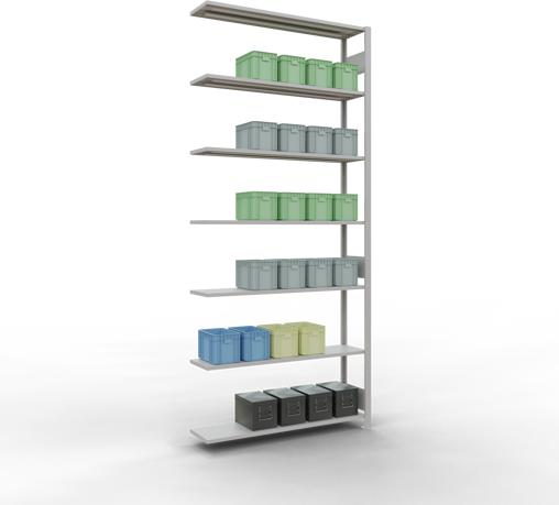 Actual product image Schulte Lagertechnik MULTIplus150 boltless bay system with length ledgers
