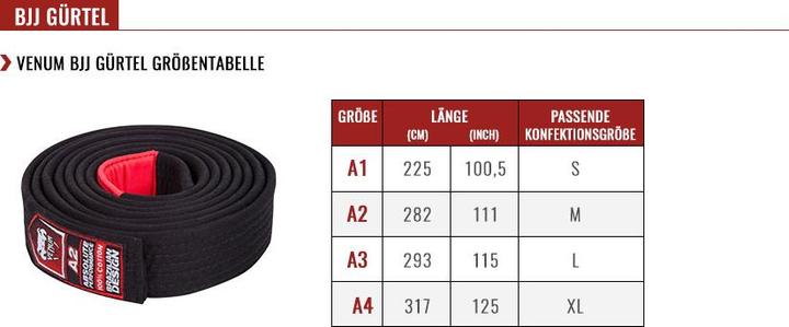 Image du produit Venum Gürtel BJJ (XL)