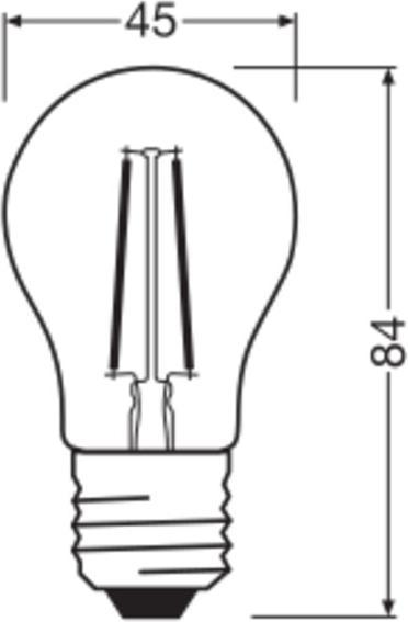 Produktbild Osram LED Leuchtmittel Retrofit CLASSIC P 25 CL 18. W/2700 K E27 (E27, 1.80 W, 250 lm, 1 x, D)