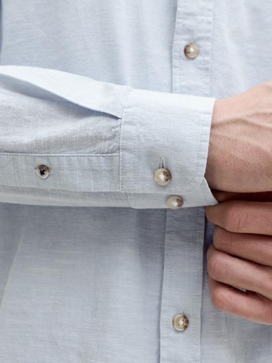 Actual product image Jack & Jones Jjesummer Linen Blend Band Shirt L/S Sn (XL)