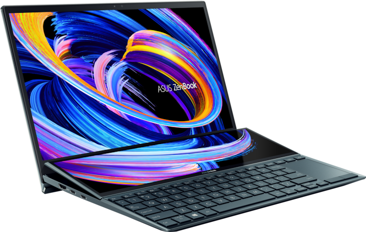 Actual product image ASUS ZenBook Duo 14 UX482EG-HY016R - Core i7 1165G7 / 2.8 GHz - Win 10 Pro - 32 GB RA (14", Intel Core i7-1165G7, 32 GB, 1000 GB, DE)