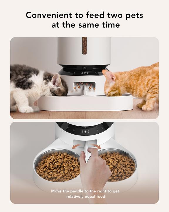 Immagine prodotto Petlibro Vassoio per alimenti doppio con fotocamera (5 l)