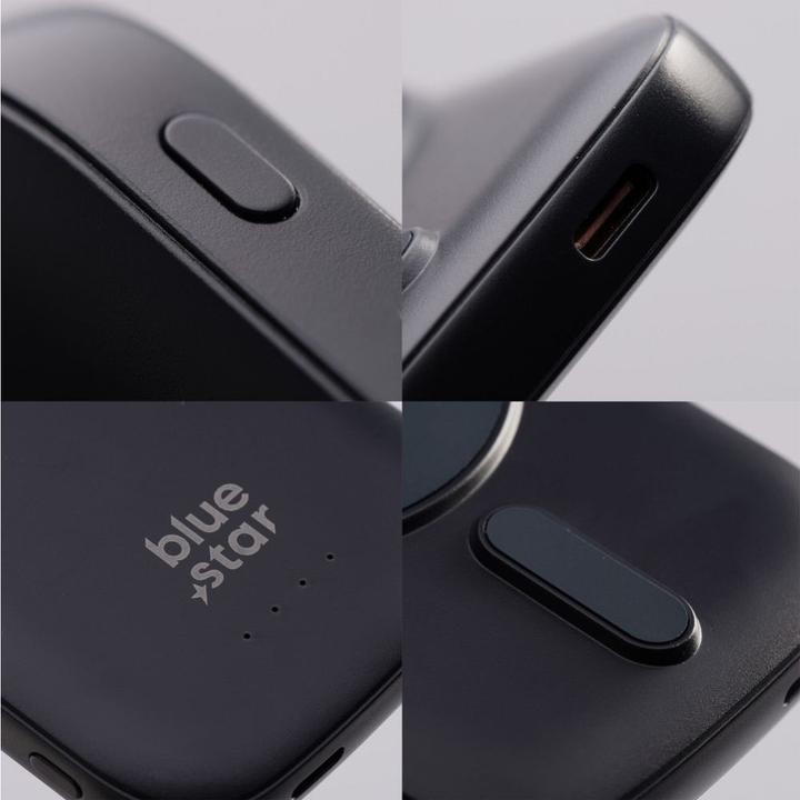 Produktbild Power bank Blue Star Powerbank compatible with MagSafe Blue Star Slim DG-P8 15W 5000 mAh black (5000 mAh, 15 W, 19.25 Wh)