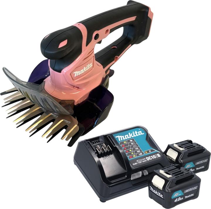 Produktbild Makita UM 600 DSM2P Akku Grasschere 12 V max 160 mm Pink + 2x Akku 4,0 Ah + Ladegerät (Akkubetrieb)
