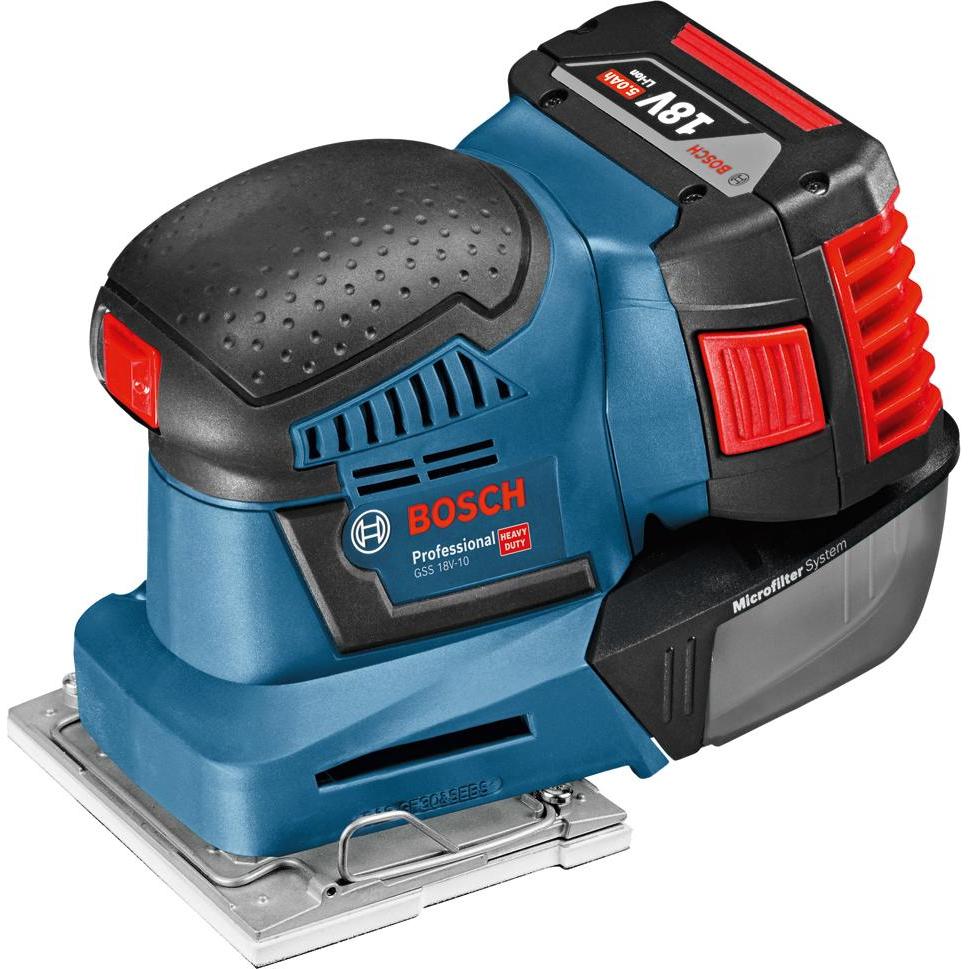 Bosch Professional, Schleifmaschine + Poliermaschine, Gss 18v-10 (Schwingschleifer)