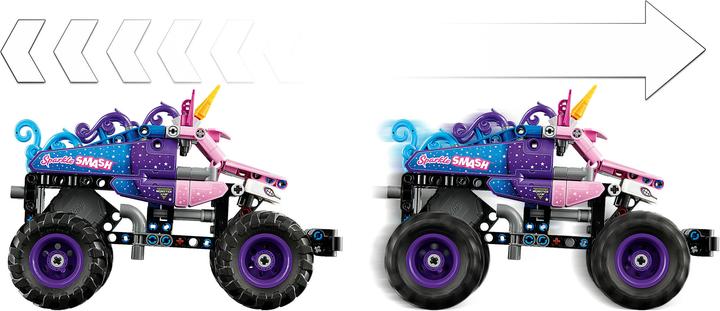 Actual product image LEGO Monster Jam Sparkle Smash mit Rückziehmotor (42220, LEGO Technic)