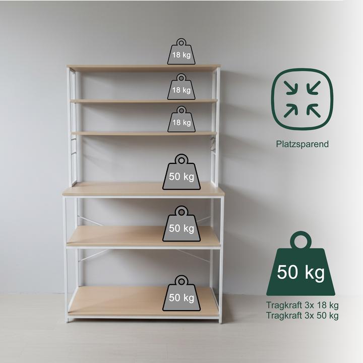 Actual product image Relaxdays Küchenregal (100 x 40 x 167 cm)