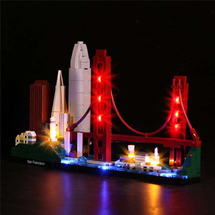 Produktbild BrickBling LED Licht Set für LEGO Skyline Series San Francisco (21043)