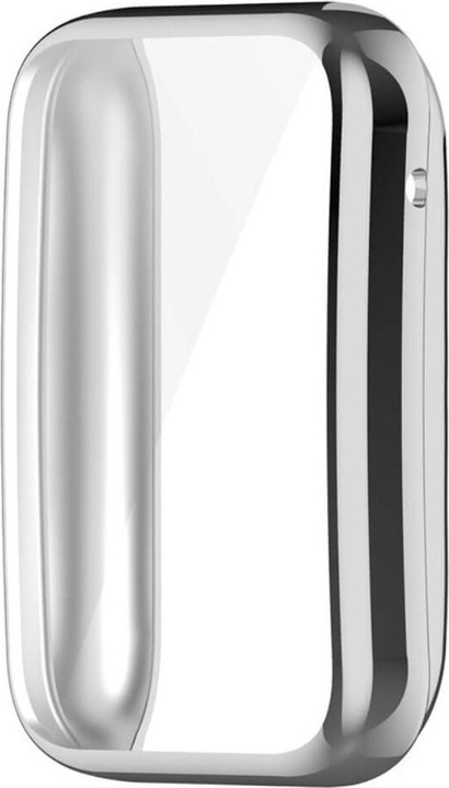 Actual product image Cover-Discount Xiaomi Mi Band 7 Pro - Rubber Protection Case silver