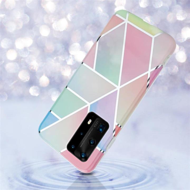Image du produit Cadorabo Couverture IMD TPU Marbre coloré (Huawei P40)