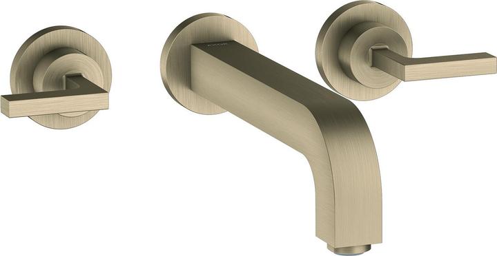 Actual product image Axor Citterio 3-hole basin mixer flush-mounted, spout 222mm, lever handles, rosettes for w